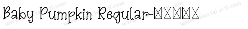 Baby Pumpkin Regular字体转换